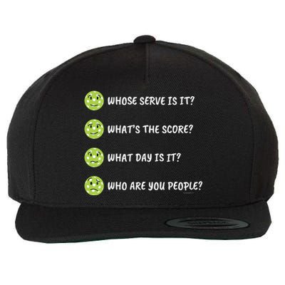 Pickleball Who Are You People Wool Snapback Cap