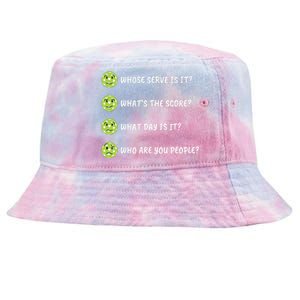 Pickleball Who Are You People Tie-Dyed Bucket Hat