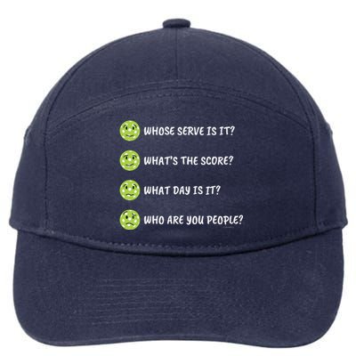 Pickleball Who Are You People 7-Panel Snapback Hat