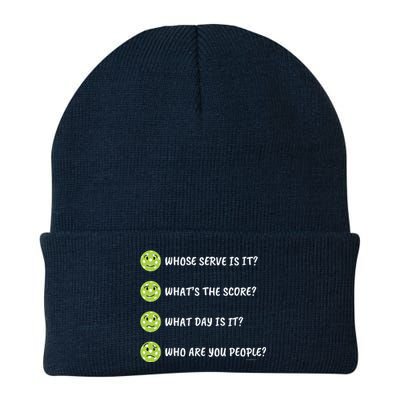 Pickleball Who Are You People Knit Cap Winter Beanie