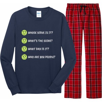 Pickleball Who Are You People Long Sleeve Pajama Set