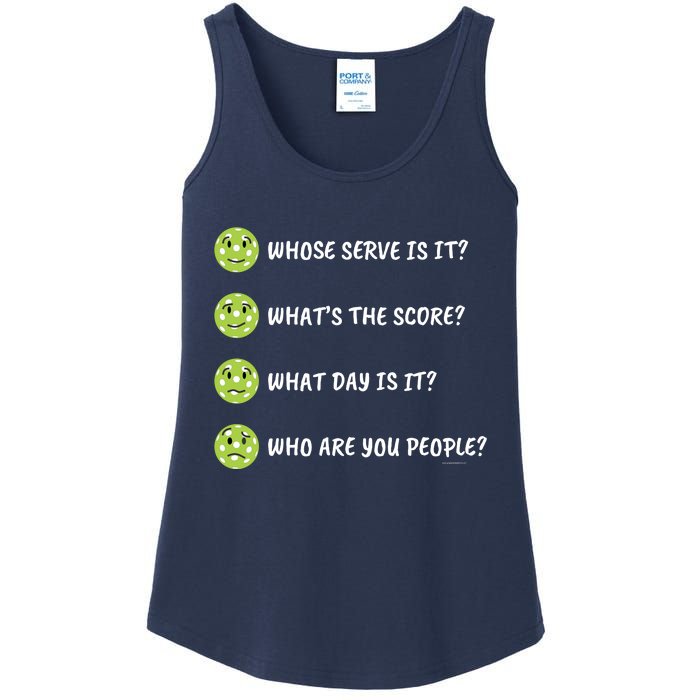 Pickleball Who Are You People Ladies Essential Tank