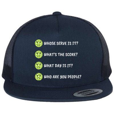 Pickleball Who Are You People Flat Bill Trucker Hat