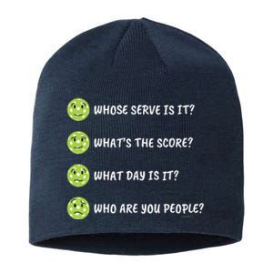 Pickleball Who Are You People Sustainable Beanie