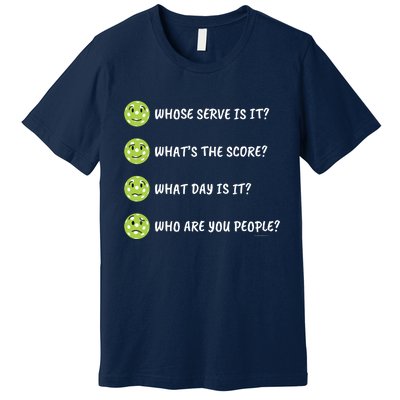 Pickleball Who Are You People Premium T-Shirt