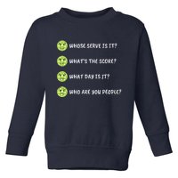 Pickleball Who Are You People Toddler Sweatshirt