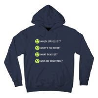 Pickleball Who Are You People Tall Hoodie