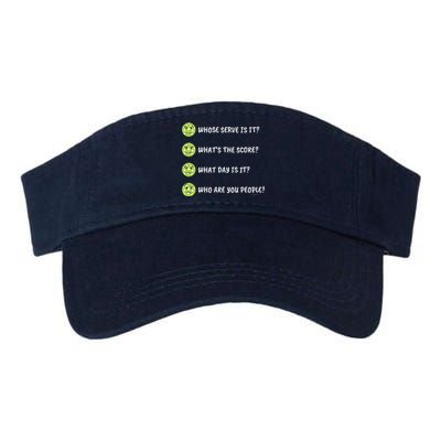 Pickleball Who Are You People Valucap Bio-Washed Visor