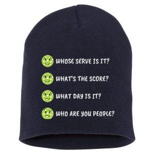 Pickleball Who Are You People Short Acrylic Beanie