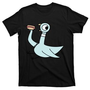 Pigeon With A Hotdog Fan Art T-Shirt