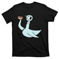 Pigeon With A Hotdog Fan Art T-Shirt