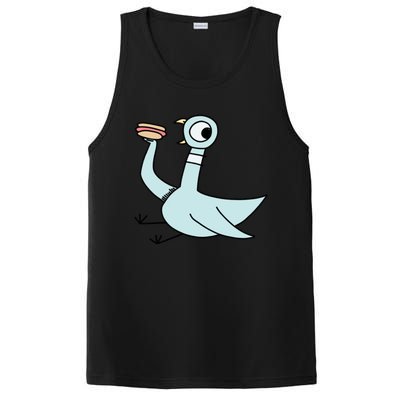 Pigeon With A Hotdog Fan Art PosiCharge Competitor Tank