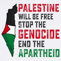 Palestine Will Be Free Stop The Genocide End The Apartheid Garment-Dyed Sweatshirt