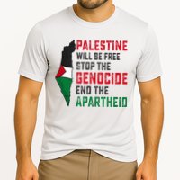 Palestine Will Be Free Stop The Genocide End The Apartheid Cooling Performance Crew T-Shirt