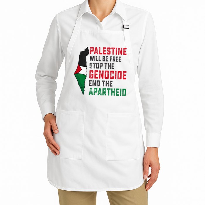 Palestine Will Be Free Stop The Genocide End The Apartheid Apron