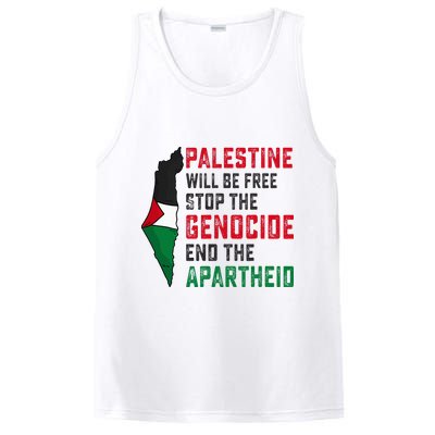 Palestine Will Be Free Stop The Genocide End The Apartheid PosiCharge Competitor Tank