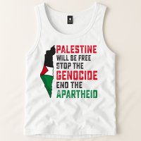Palestine Will Be Free Stop The Genocide End The Apartheid Tank Top