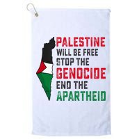 Palestine Will Be Free Stop The Genocide End The Apartheid Golf Towel