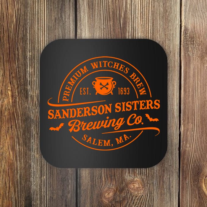 Premium Witches Brew Est 1963 Sanderson Sisters Brewing Co Halloween Costume Coaster