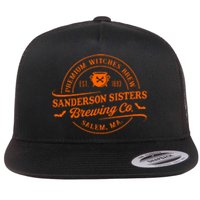 Premium Witches Brew Est 1963 Sanderson Sisters Brewing Co Halloween Costume Flat Bill Trucker Hat