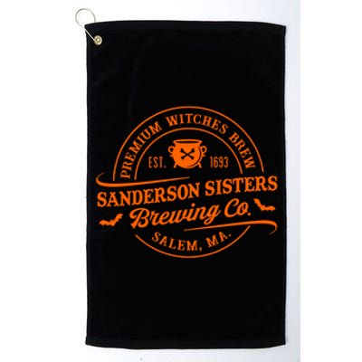 Premium Witches Brew Est 1963 Sanderson Sisters Brewing Co Halloween Costume Platinum Collection Golf Towel