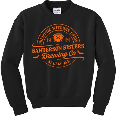 Premium Witches Brew Est 1963 Sanderson Sisters Brewing Co Halloween Costume Kids Sweatshirt