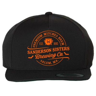 Premium Witches Brew Est 1963 Sanderson Sisters Brewing Co Halloween Costume Wool Snapback Cap