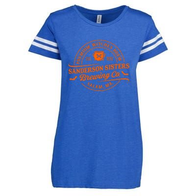 Premium Witches Brew Est 1963 Sanderson Sisters Brewing Co Halloween Costume Enza Ladies Jersey Football T-Shirt