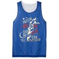 Palestine Will Be Free Stop The Genocide End The Apartheid Mesh Reversible Basketball Jersey Tank