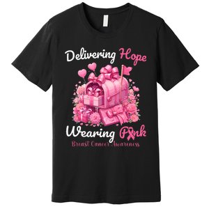 Postal Worker Breast Cancer Awareness October We Wear Premium T-Shirt