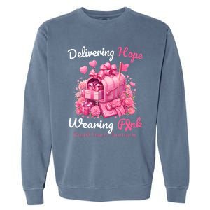 Postal Worker Breast Cancer Awareness October We Wear Garment-Dyed Sweatshirt