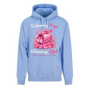 Postal Worker Breast Cancer Awareness October We Wear Unisex Surf Hoodie