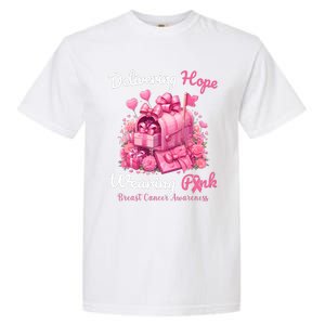 Postal Worker Breast Cancer Awareness October We Wear Garment-Dyed Heavyweight T-Shirt