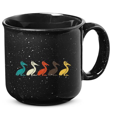 Pelican Water Bird Ornithology Tropical Pelican Gift Pelican 15oz Campfire Ceramic Mug
