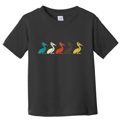 Pelican Water Bird Ornithology Tropical Pelican Gift Pelican Toddler T-Shirt