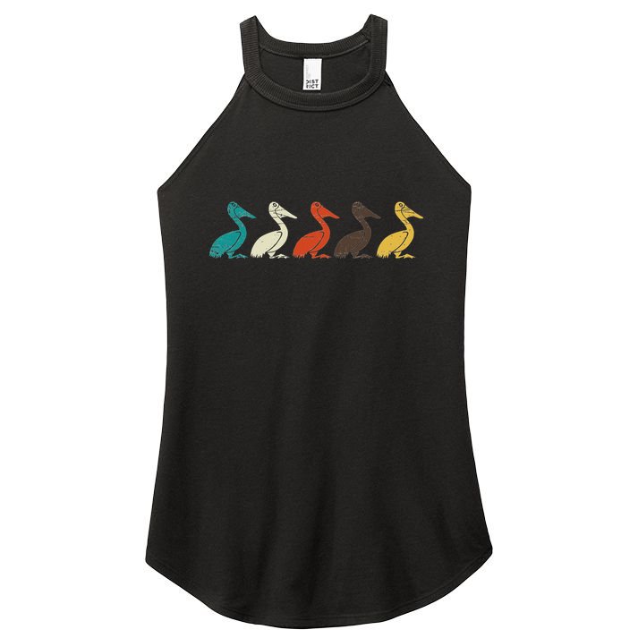 Pelican Water Bird Ornithology Tropical Pelican Gift Pelican Women's Perfect Tri Rocker Tank