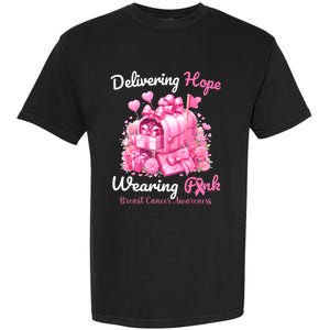 Postal Worker Breast Cancer Awareness October We Wear Garment-Dyed Heavyweight T-Shirt