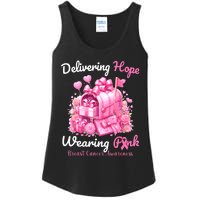 Postal Worker Breast Cancer Awareness October We Wear Ladies Essential Tank