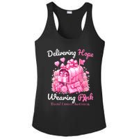 Postal Worker Breast Cancer Awareness October We Wear Ladies PosiCharge Competitor Racerback Tank