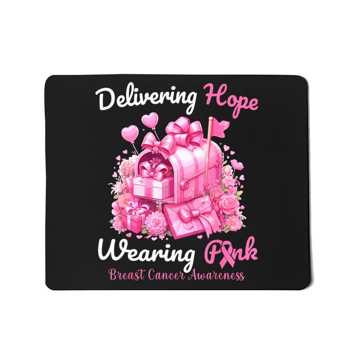 Postal Worker Breast Cancer Awareness October We Wear Mousepad