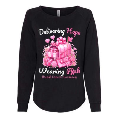 Postal Worker Breast Cancer Awareness October We Wear Womens California Wash Sweatshirt