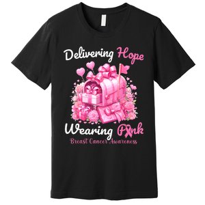 Postal Worker Breast Cancer Awareness October We Wear Premium T-Shirt