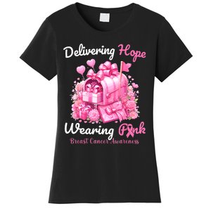 Postal Worker Breast Cancer Awareness October We Wear Women's T-Shirt