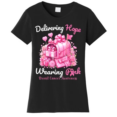 Postal Worker Breast Cancer Awareness October We Wear Women's T-Shirt