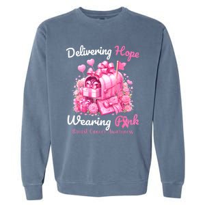 Postal Worker Breast Cancer Awareness October We Wear Garment-Dyed Sweatshirt