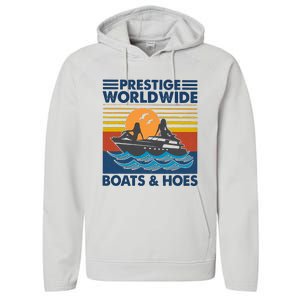 Prestige Worldwide Boats And Hoes Performance Fleece Hoodie