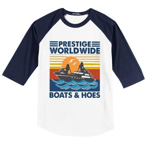 Prestige Worldwide Boats And Hoes Baseball Sleeve Shirt