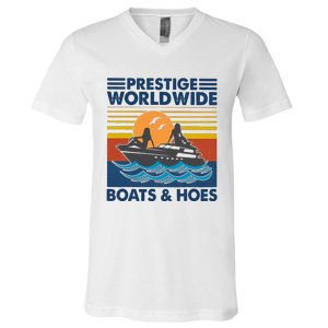 Prestige Worldwide Boats And Hoes V-Neck T-Shirt