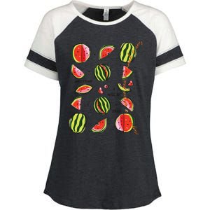 Palestine Will Be Free Palestine Enza Ladies Jersey Colorblock Tee