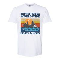 Prestige Worldwide Boats And Hoes Retro Vintage Softstyle CVC T-Shirt